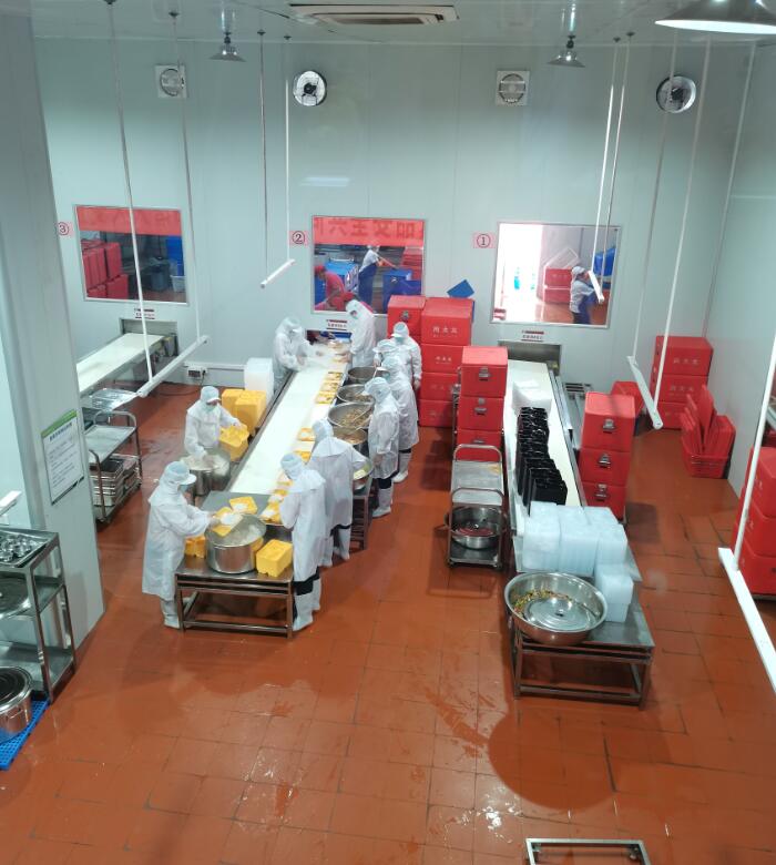 中央廚房制作愛心餐